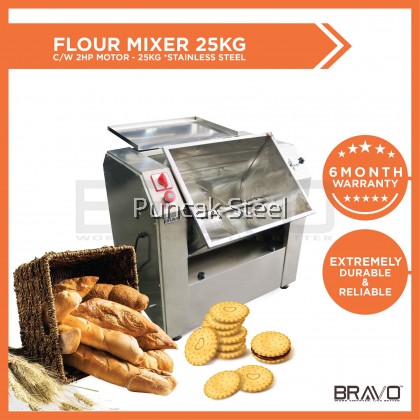Stainless Steel Flour Mixer Capacity 25KG Come With 2HP Motor *NEW MODEL